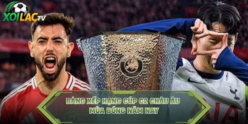 Bảng xếp hạng Cúp C2 châu Âu mùa bóng năm nay