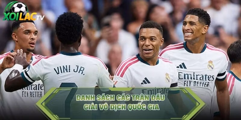 Danh sách các trận đấu giải vô địch quốc gia