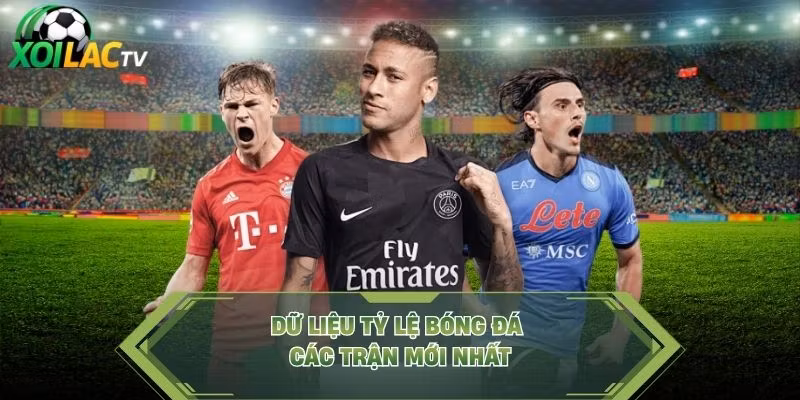 Dữ liệu tỷ lệ bóng đá các trận mới nhất