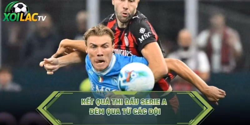 Kết quả thi đấu Serie A đêm qua từ các đội