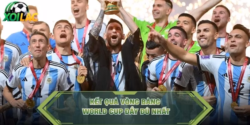 Kết quả vòng bảng World Cup đầy đủ nhất